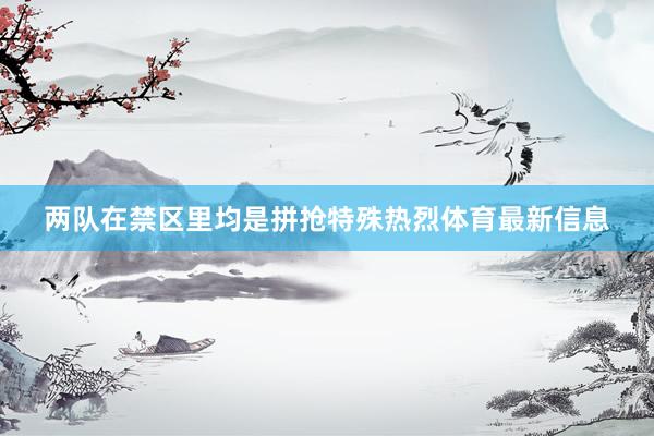 两队在禁区里均是拼抢特殊热烈体育最新信息