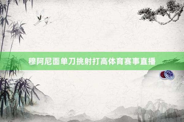 穆阿尼面单刀挑射打高体育赛事直播