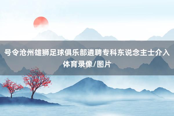 号令沧州雄狮足球俱乐部遴聘专科东说念主士介入体育录像/图片