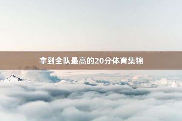拿到全队最高的20分体育集锦