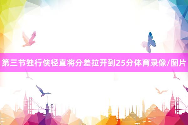 第三节独行侠径直将分差拉开到25分体育录像/图片
