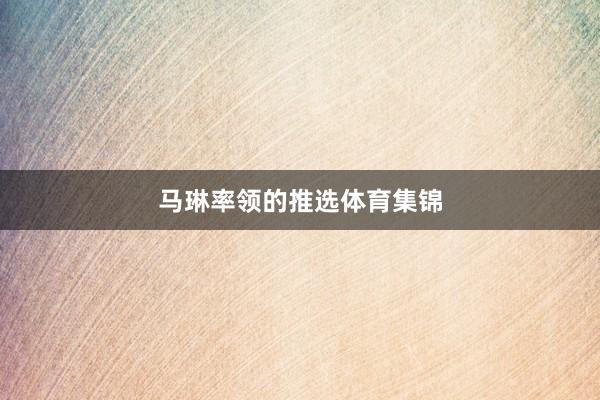 马琳率领的推选体育集锦