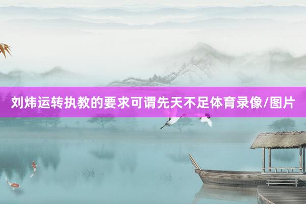 刘炜运转执教的要求可谓先天不足体育录像/图片