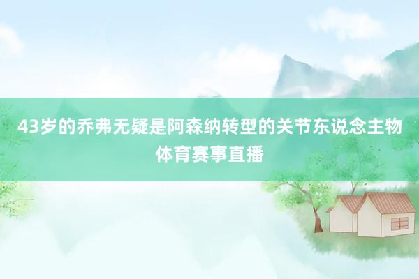 43岁的乔弗无疑是阿森纳转型的关节东说念主物体育赛事直播
