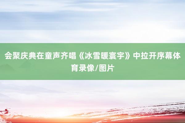 会聚庆典在童声齐唱《冰雪暖寰宇》中拉开序幕体育录像/图片