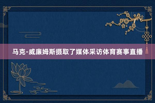 马克-威廉姆斯摄取了媒体采访体育赛事直播