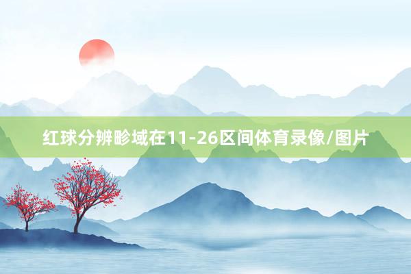 红球分辨畛域在11-26区间体育录像/图片