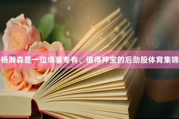 杨瀚森是一位填塞专有、值得押宝的后劲股体育集锦