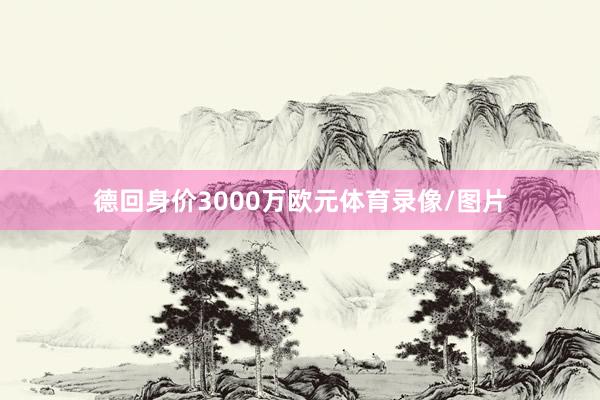 德回身价3000万欧元体育录像/图片